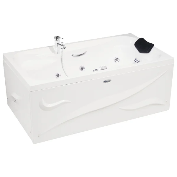 Nassau Jakuzi 140x80, H55 Bonus Hidromasaj Sistemli Küvet (Gövde + Metal Ayak + Ön-Yan Panel) - Görsel 3