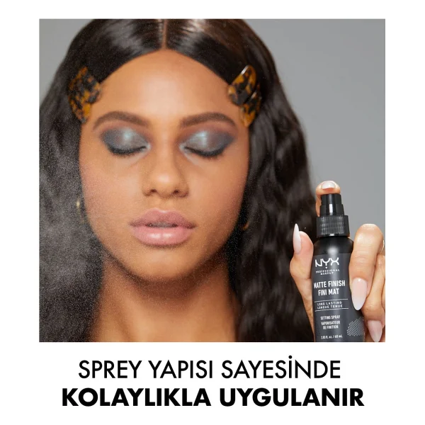 Nyx Professional Makeup Makyaj Sabitleme Spreyi 60 Ml Mat Bitiş Vegan Kuru Ciltler İçin - Görsel 2
