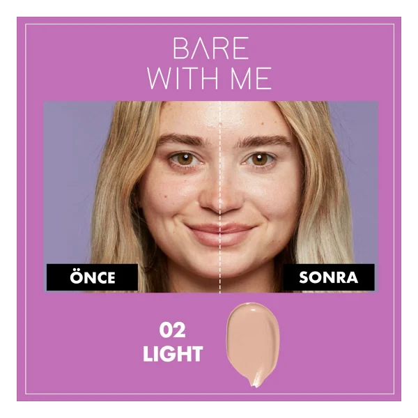 Nyx Professional Makeup Bare With Me 02 Light 9.6 Ml Serum Kapatıcı - Görsel 3