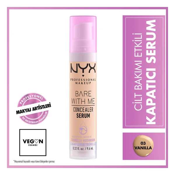 Nyx Professional Makeup Bare With Me 02 Light 9.6 Ml Serum Kapatıcı - Görsel 6