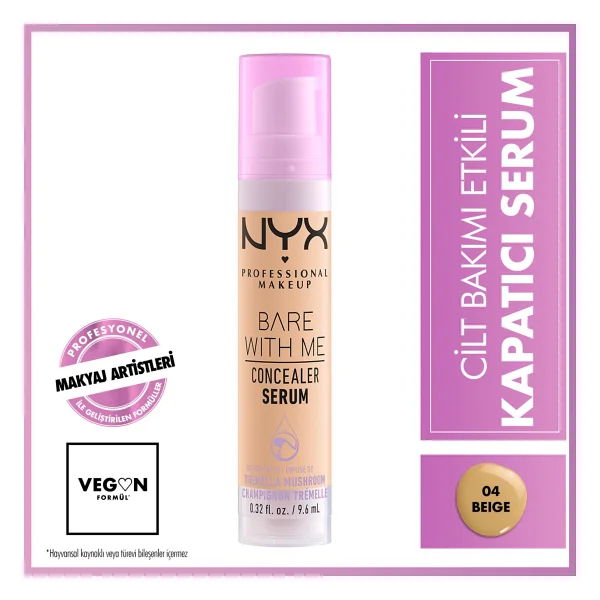 Nyx Professional Makeup Bare With Me 02 Light 9.6 Ml Serum Kapatıcı - Görsel 7