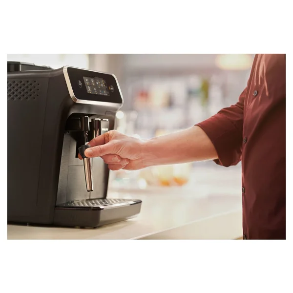 Philips Lattego Tam Otomatik Espresso Makinesi Mat Siyah 2200 Serisi -Aquaclean Filtre, Özel Süt Köpürtücü, Sezgisel Dokunmatik Ekran, Yüksek Su Kapasitesi Ve Çift Bardak Özelliği- Onerous Hediyeli - Görsel 5