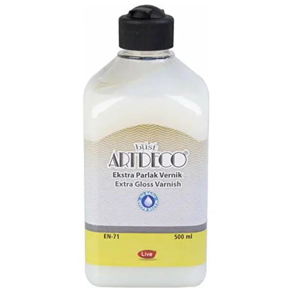 Artdeco 500 Ml Su Bazlı Parlak Vernik - Görsel 2