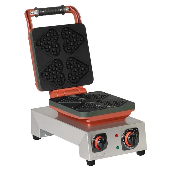 Omake Kare Waffle Makinesi Çubuklu Kalp - Görsel 5