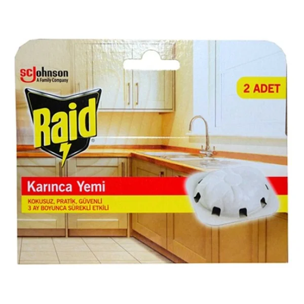 Raid Kokusuz Karınca Yemi - Uzun Süreli Etki, 3 G X 2 Adet, Pratik Kullanım Ve Hızlı Sonuç İçin Güçlü Formül - Görsel 6