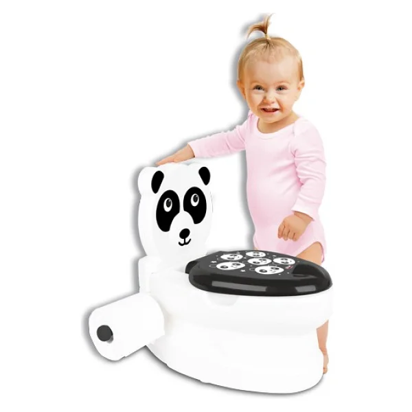 Pilsan Eğitici Eğlenceli Panda Tuvalet Beyaz Renkli Ergonomik Tasarıma Sahip Çocuklar İçin - Görsel 3