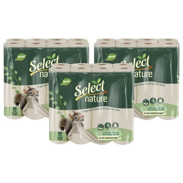 Select Nature Doğal Ve Organik Tuvalet Kağıdı 3 X 32 Adet - Görsel 7