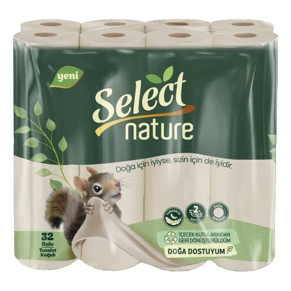 Select Nature Doğal Ve Organik Tuvalet Kağıdı 3 X 32 Adet - Görsel 2