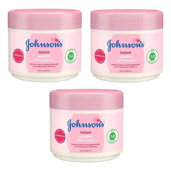 Johnson's Baby Johnson's Baby Hafif Parfümlü Bebek Vazelin 250 Ml X 3 Adet - Görsel 2