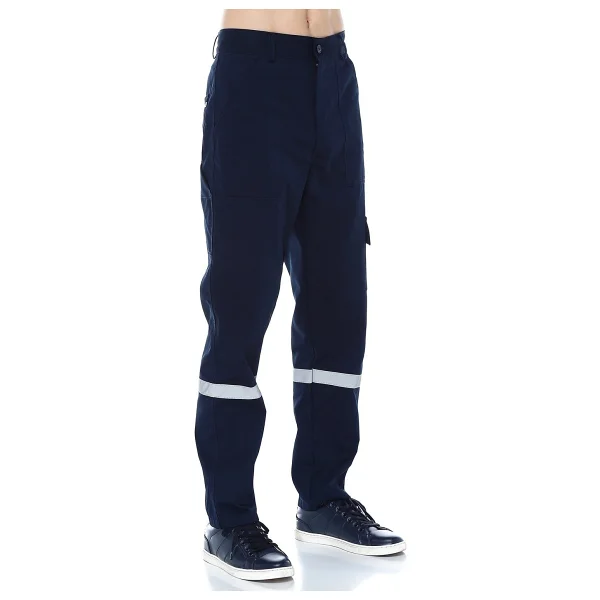 Gabardine Kışlık Iş Pantolonu,Kaynakçı Pantolonu , 7/7 Gabardin Iş Pantolonu - Lacivert - Görsel 2