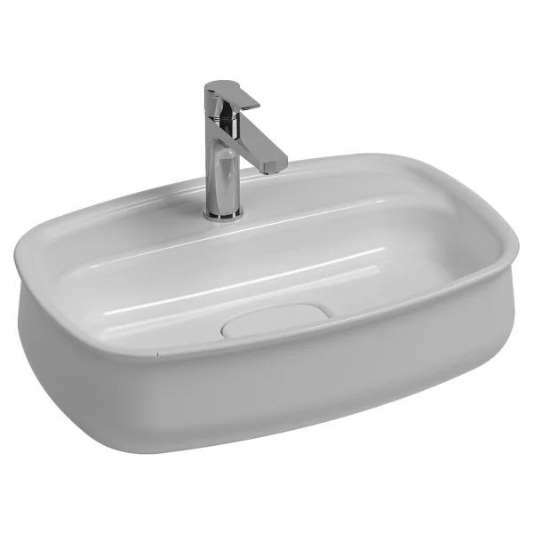 İsvea Fluido 60 Cm Tezgah Üstü Mat Siyah Çanak Lavabo - Görsel 3