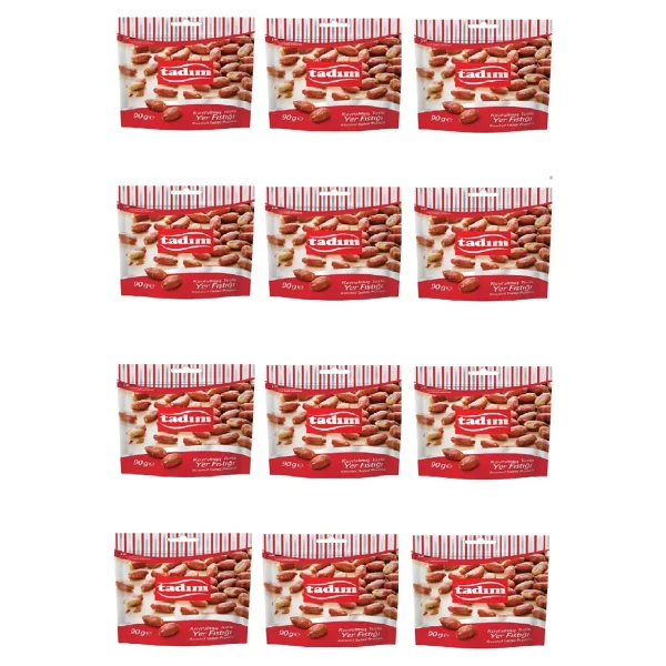 Tadım Kavrulmuş Tuzlu Yer Fıstığı 90 Gr X 12 Adet - Görsel 2