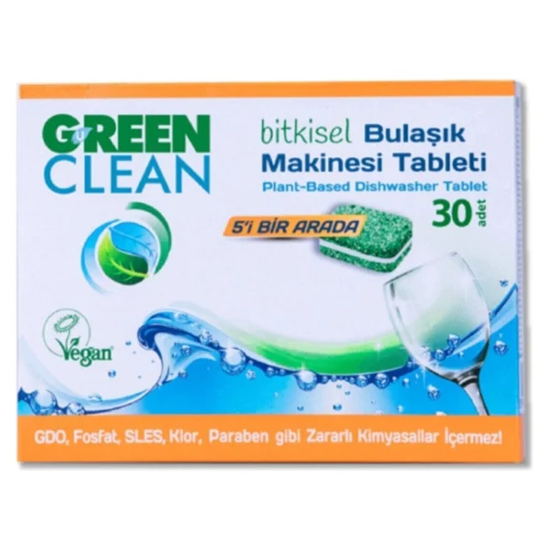 U Green Clean Bitkisel Bulaşık Makinesi Tableti 30'lu - Görsel 3