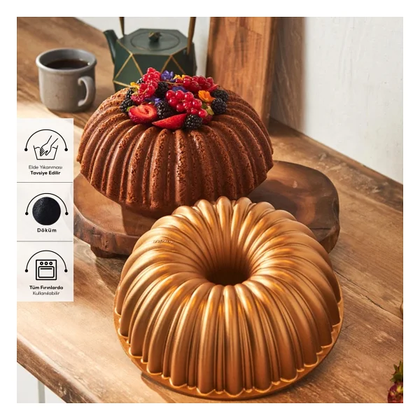 Karaca Cake Pro Dilimli Döküm Kek Kalıbı - Görsel 8