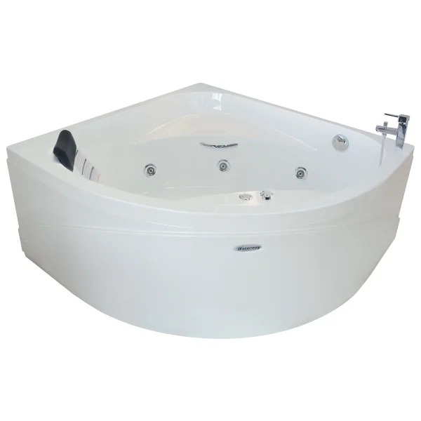 Riviera Oturmalı Oval Jakuzi 110x110, h:55 Classic Hidromasaj Sistemli Küvet (Gövde + Metal ayak + Ön panel)