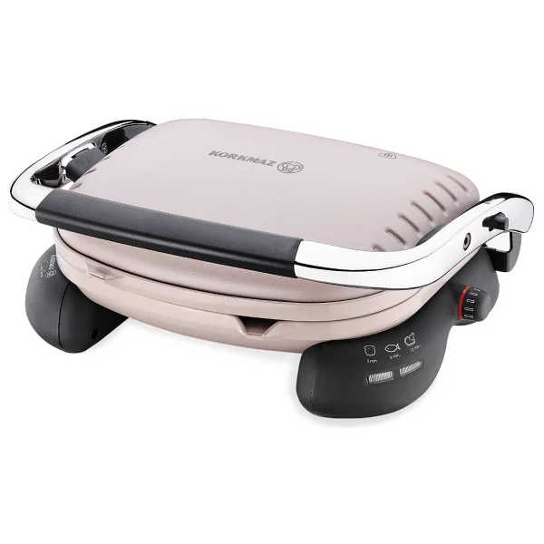 Korkmaz Castron A324-09 Bej Krom 1800 W Tost Makinesi - Görsel 2