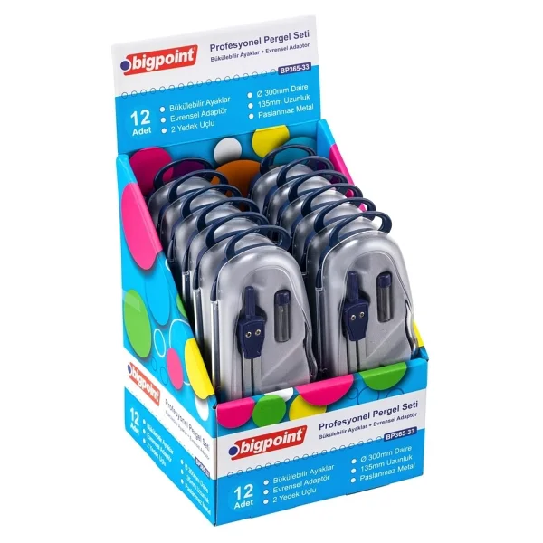 Bigpoint Metal Pergel Seti Çift Ayağı Bükülebilir 3'lü Set 12'li Stand - Görsel 2