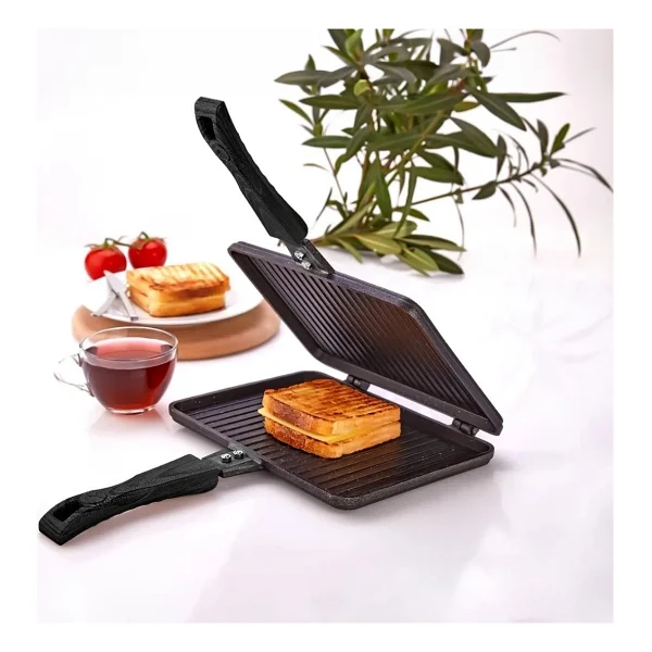 Polo Chef Otm-124 Tospik Tost Tavası Granit Ocak Üstü Tost Makinesi - El Tost Makinesi - Görsel 2