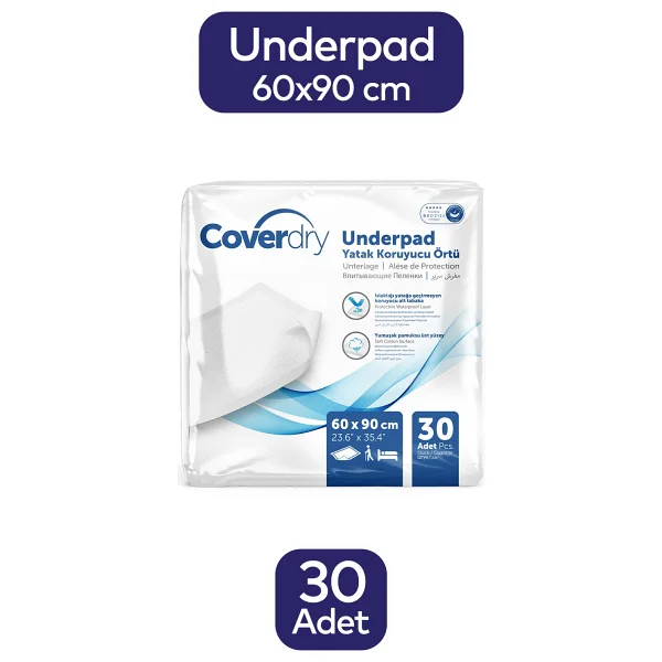 Coverdry 60x90 Cm 30'lu Yatak Koruyucu Örtü - Görsel 4