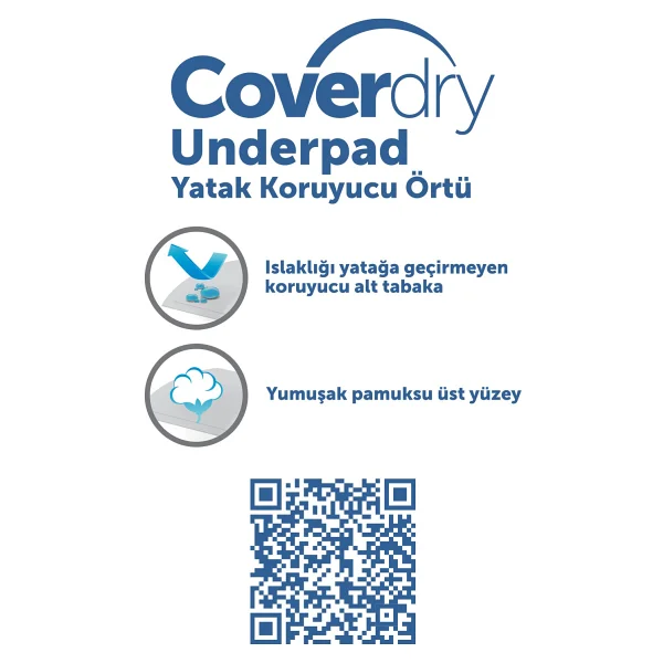 Coverdry 60x90 Cm 30'lu Yatak Koruyucu Örtü - Görsel 3