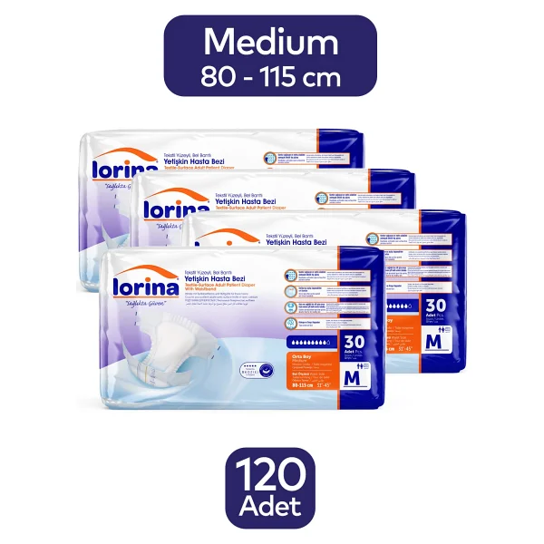 Lorina Belbantlı Orta Boy M 30'lu 4 Adet Hasta Bezi - Görsel 2