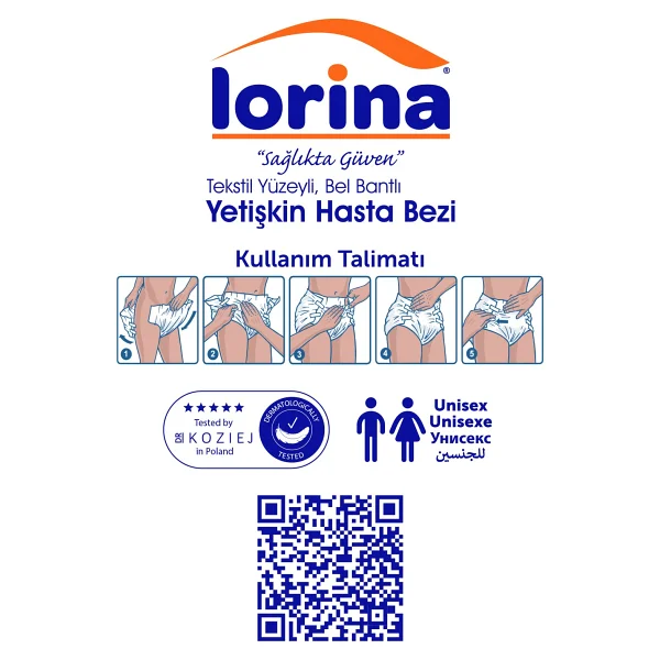 Lorina Belbantlı Orta Boy M 30'lu 4 Adet Hasta Bezi - Görsel 3
