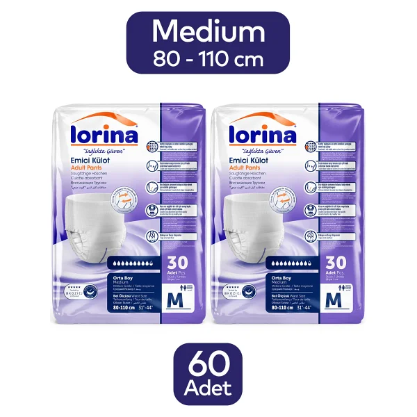 Lorina Emici Külot Orta Boy M 30'lu 2 Adet Hasta Bezi - Görsel 4