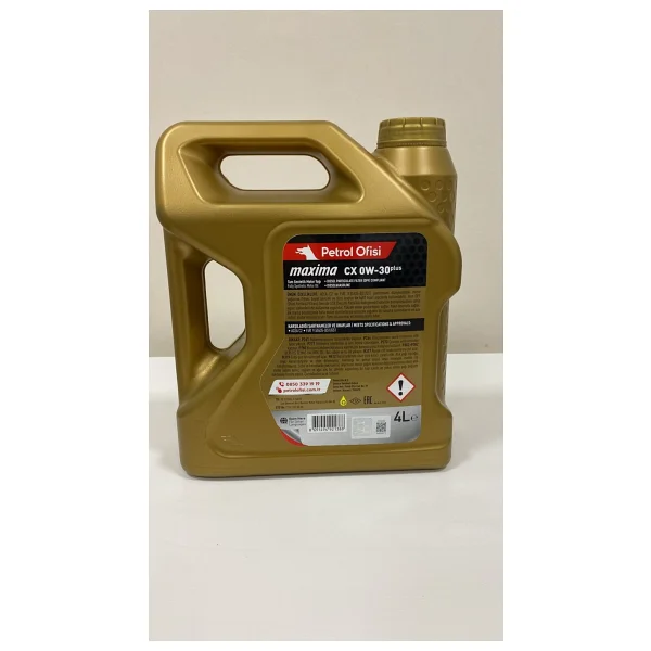 Petrol Ofisi Maxima Cx 0w-30 Plus 4 Lt Motor Yağı - Görsel 2