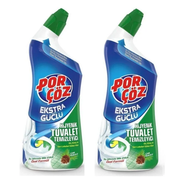 Porçöz Ekstra Güçlü Tuvalet Temizleyici 750 Ml 2'li - Görsel 2