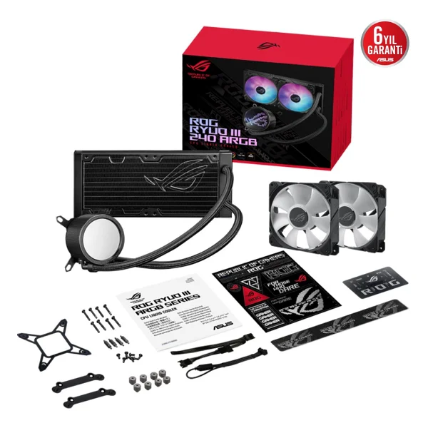 Asus Rog Ryuo Iıı 240 Argb 240 Mm İşlemci Sıvı Soğutucu - Görsel 6