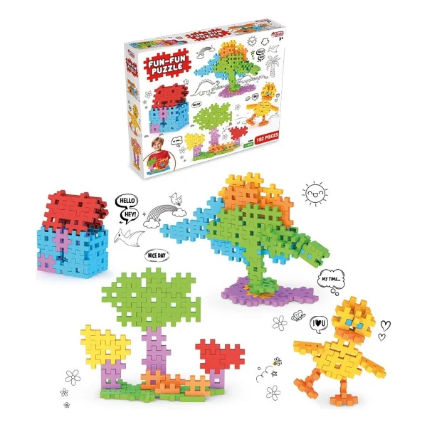 Dede Fun Fun Puzzle 192 Parça 03906 - Görsel 5