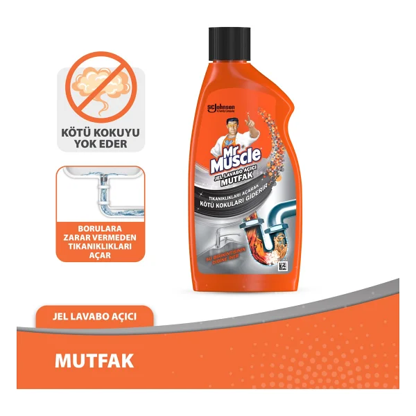 Mr. Muscle Mutfak 500 Ml Jel Lavabo Açıcı - Görsel 5