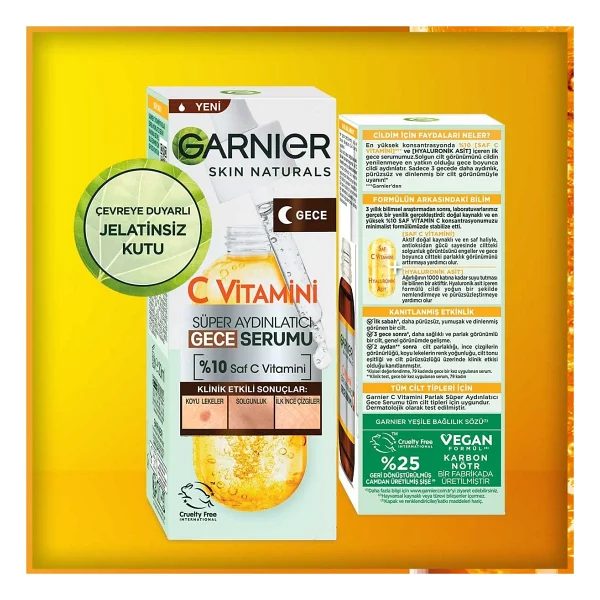 Garnier C Vitamini Süper Aydınlatıcı Gece Serumu 30 Ml - Görsel 5