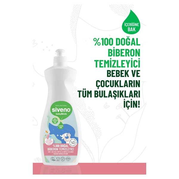 Siveno Baby Doğal Emzik Ve Biberon Temizleyici 500 Ml 2 Adet - Görsel 5