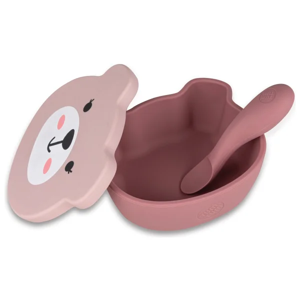 Tum Tum Tumtum Silikon Alıştırma Bardağı / Vakumlu Mama Kasesi / Kutulu Mama Kaşık Ve Çatal Seti Betsy Bear - Görsel 3