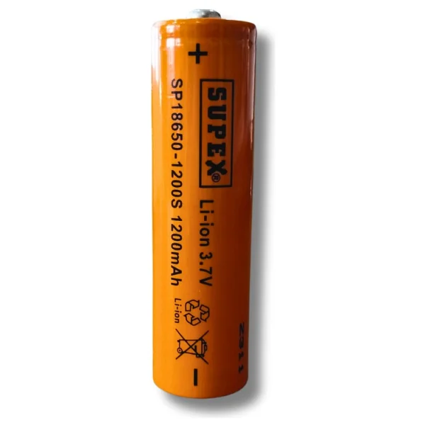 Supex Sp18650-1200s 3.7v 1200 mAh Li-İon Şarjlı Pil - Görsel 3