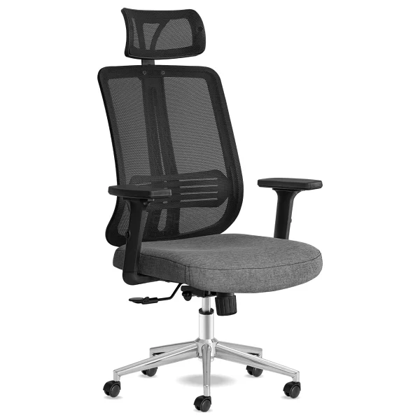 Calitte Spark Gri Krom Başlıklı Yönetici Çalışma Koltuğu - Görsel 9