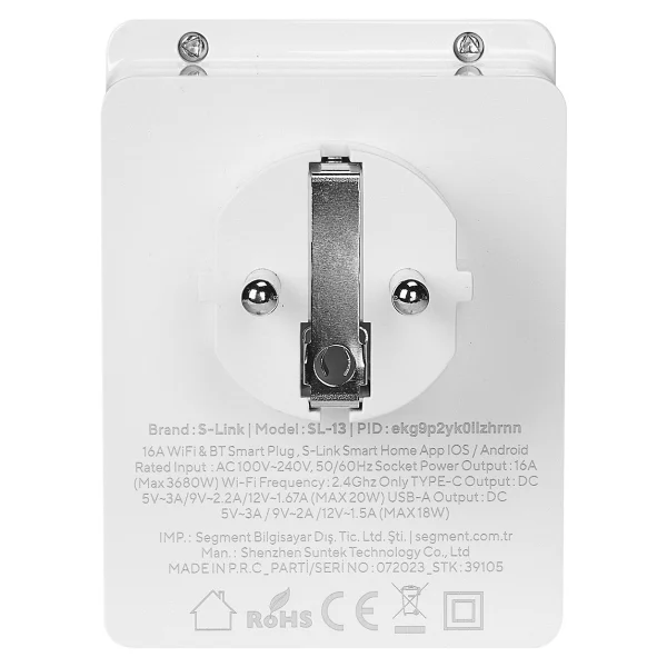 S-Link Sl-13 Masterpower Wi-Fi Akıllı Priz - Görsel 9