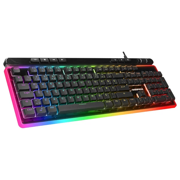 Rampage Shine K14 RGB Kablolu Oyuncu Klavyesi - Görsel 5