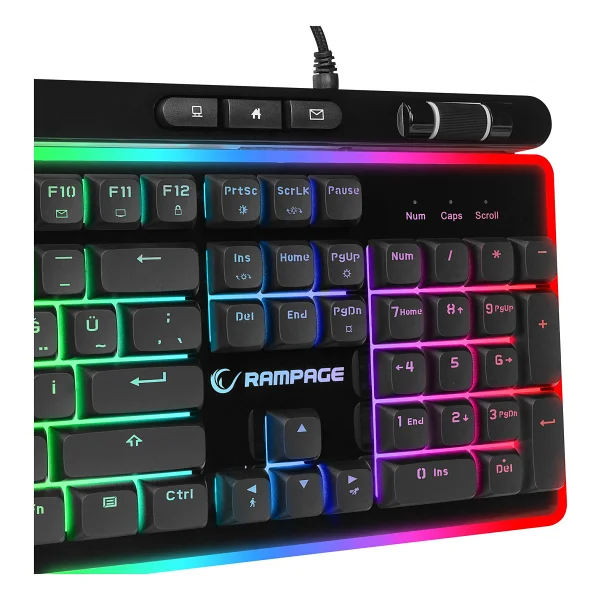 Rampage Shine K14 RGB Kablolu Oyuncu Klavyesi - Görsel 10