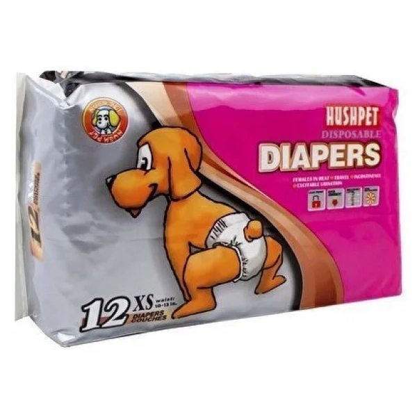 Hushpet Diapers Köpek Çiş Pedi 12'li Xsmall - Renkli - Görsel 2