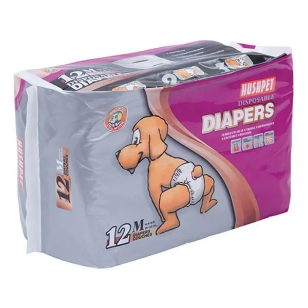Hushpet Diapers Köpek Çiş Pedi 12'li Medium - Renkli - Görsel 2