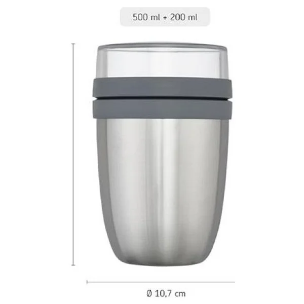 Mepal Lunch Pot Ellipse Yemek Kabı 500 ml - Görsel 3