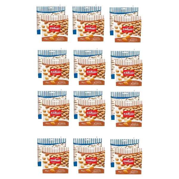 Tadım Tuzsuz Kabak Çekirdeği 80 Gr X 12 Adet Tadım Kavrulmuş Badem Içi 90 Gr X 12 Adet - Görsel 2