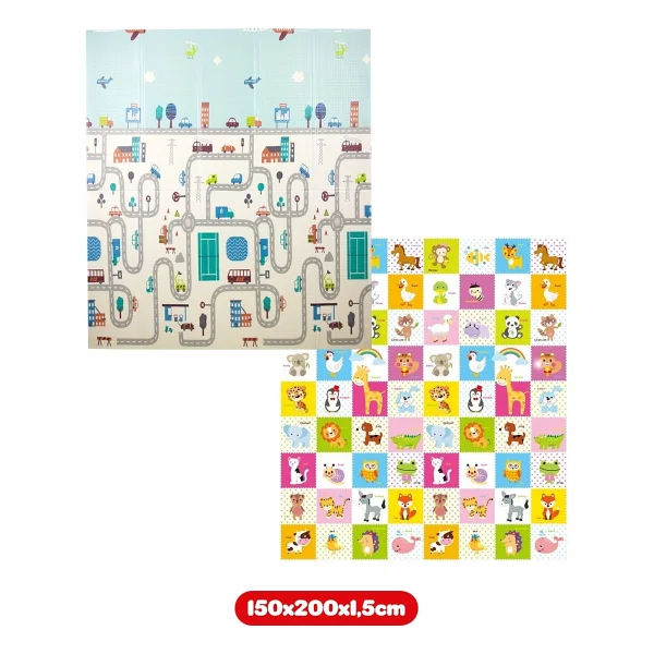 Elfobaby Funny Way 150x180 cm Katlanabilir Oyun Matı - Görsel 9