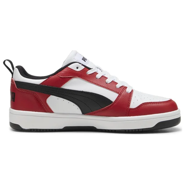 Puma Rebound V6 Low 392328-17 Beyaz-Siyah-Kırmızı Spor Ayakkabı - Görsel 10
