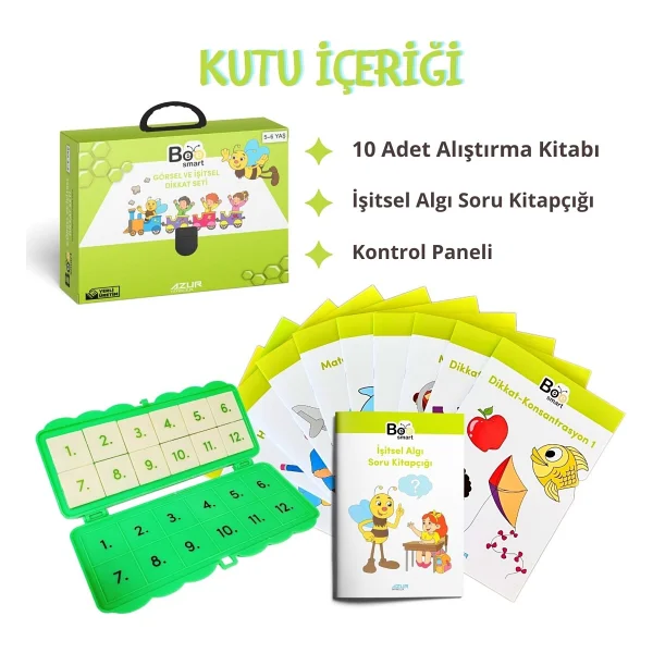 Bee Smart Görsel Ve İşitsel Dikkat Seti 5-6 Yaş - Görsel 2