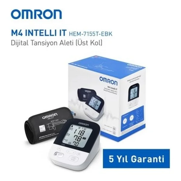 Omron M4 Intelli It Hem-7155t-Ebk Koldan Dijital Tansiyon Aleti - Görsel 7
