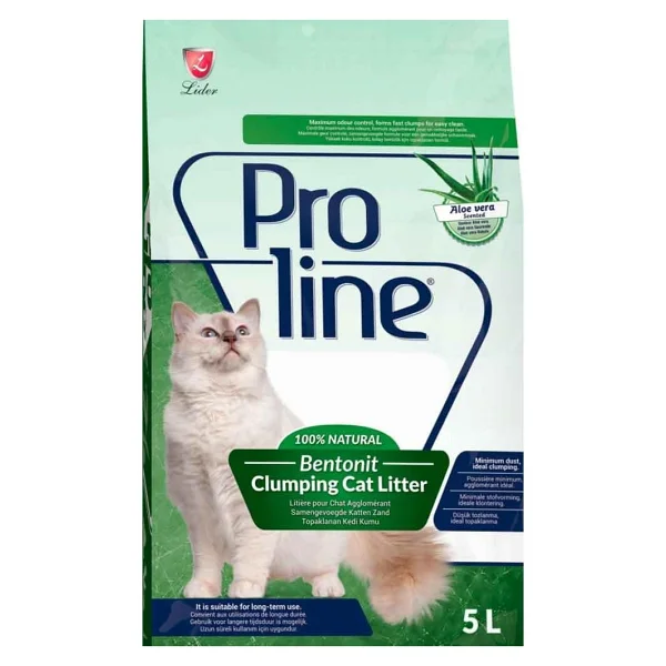 Proline Aloe Vera Kokulu 5 Lt Bentonit Kedi Kumu - Görsel 2