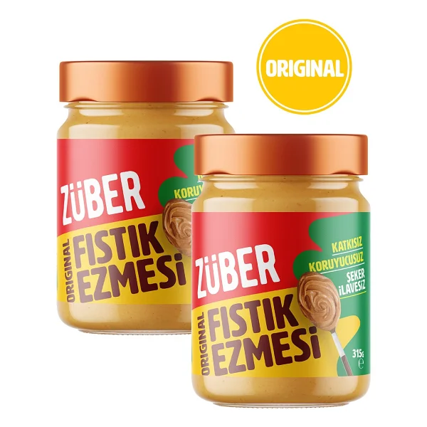 Züber Original Yer Fıstığı Ezmesi (Bal İlaveli) 315g X 2 Adet - 315 Gr - Görsel 6